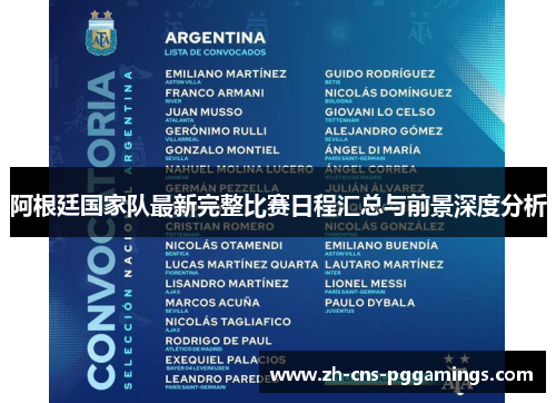 阿根廷国家队最新完整比赛日程汇总与前景深度分析 阿根廷国家队最新完整比赛日程汇总与前景深度分析